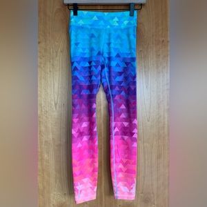 Athleta Girl Multicolor Leggings (Size M 8/10)